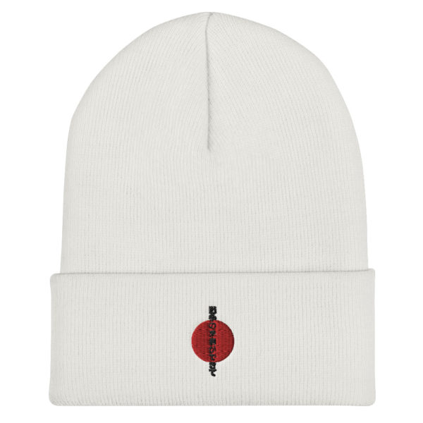 READY FOR WAR JAPANESE CUFFED BEANIE, WHITE