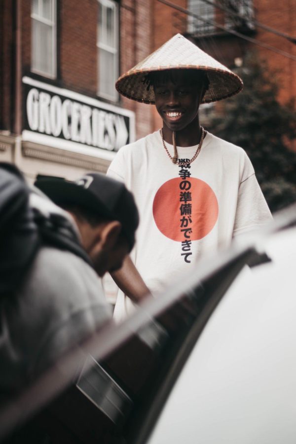 READY FOR WAR JAPANESE SHORT SLEEVE T-SHIRT, WHITE, & NATURAL - Image 3