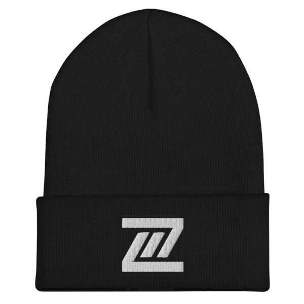 THREE Z'S CUFFED BEANIE, BLACK
