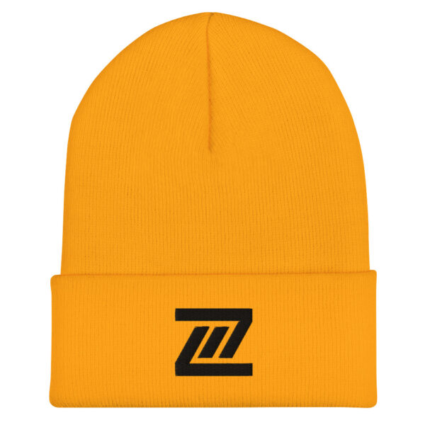 THREE Z'S CUFFED BEANIE, GOLD
