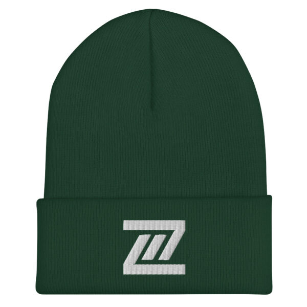 THREE Z'S CUFFED BEANIE, DOOMZILLA GREEN